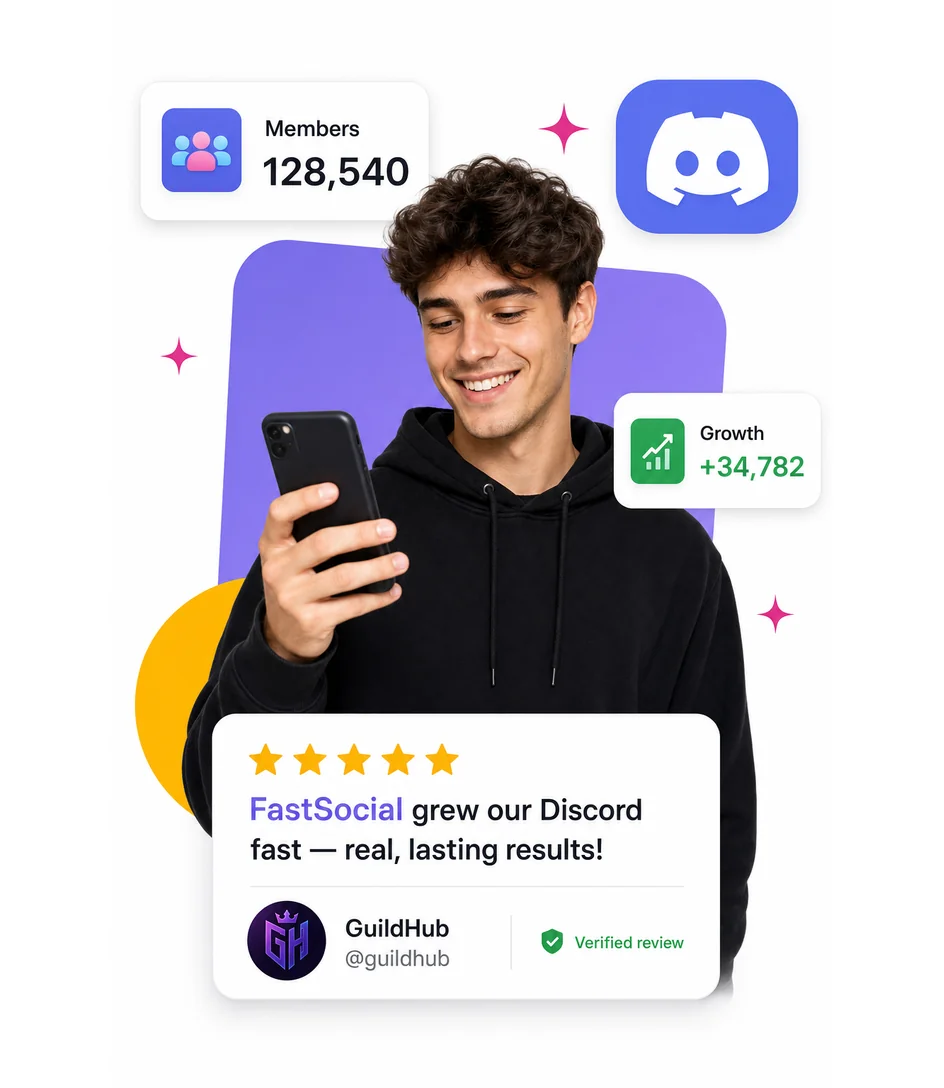 Buy Discord followers, likes and views with FastSocial