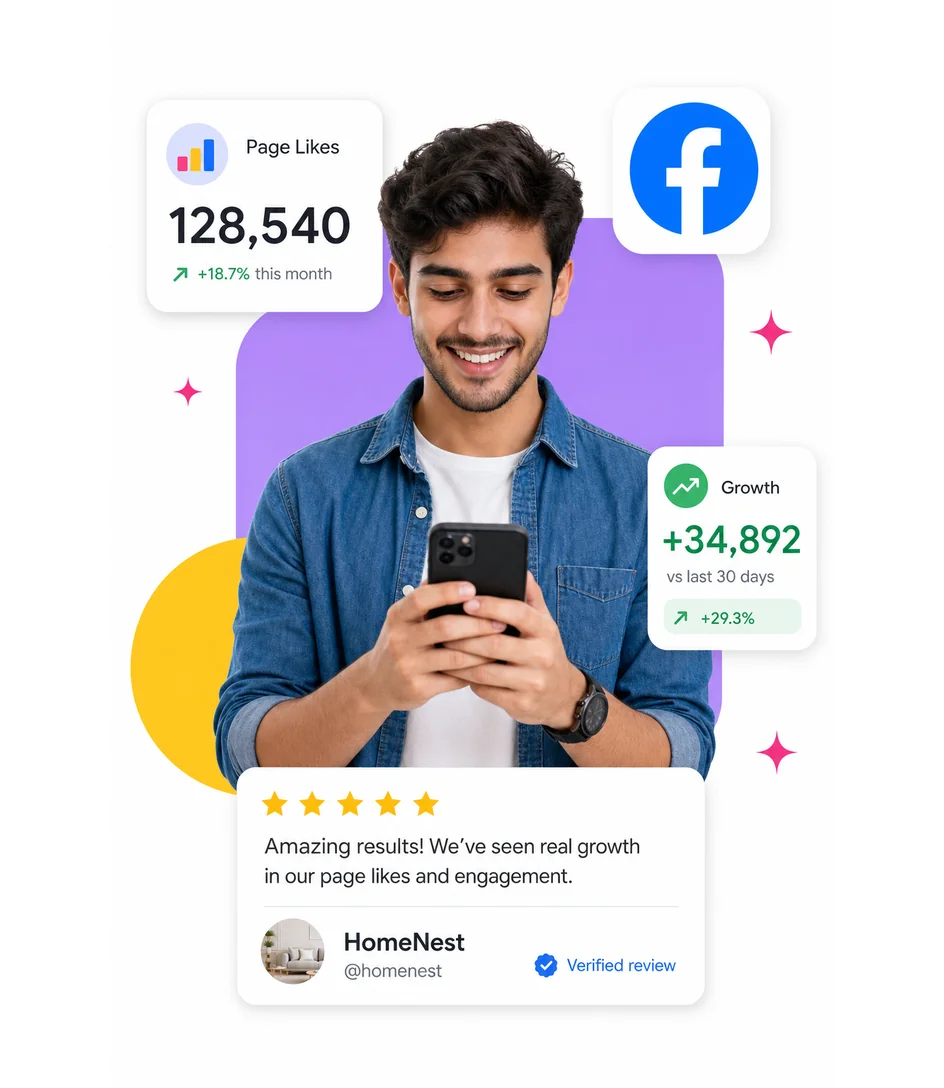 Buy Facebook followers, likes and views with FastSocial