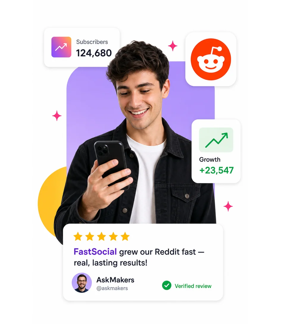 Buy Reddit followers, likes and views with FastSocial