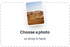A photo dropped into the grid maker's Choose a photo box